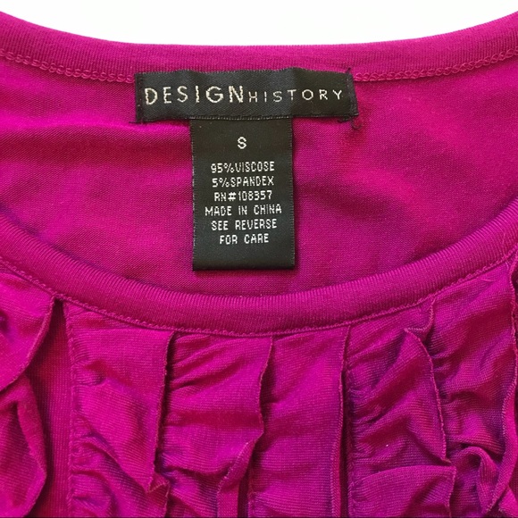 Bold Ruffled Design History Top - Picture 3 of 4